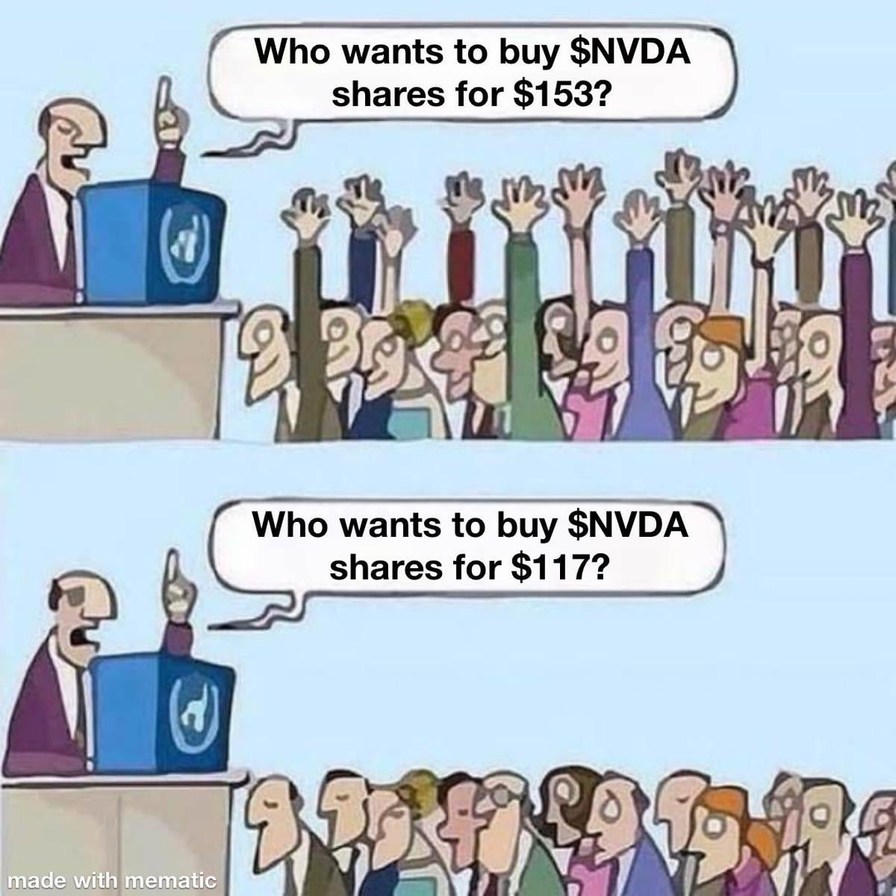 Nvidia stock down meme