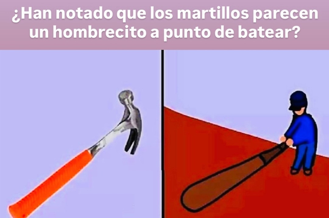 hombrecito bateando en tu caja de herramientas - meme