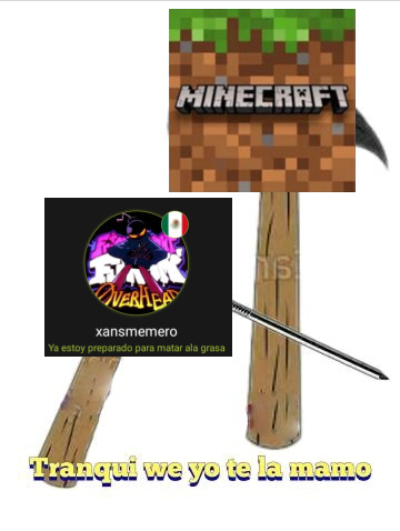Se la deja re seca a Minecraft - meme