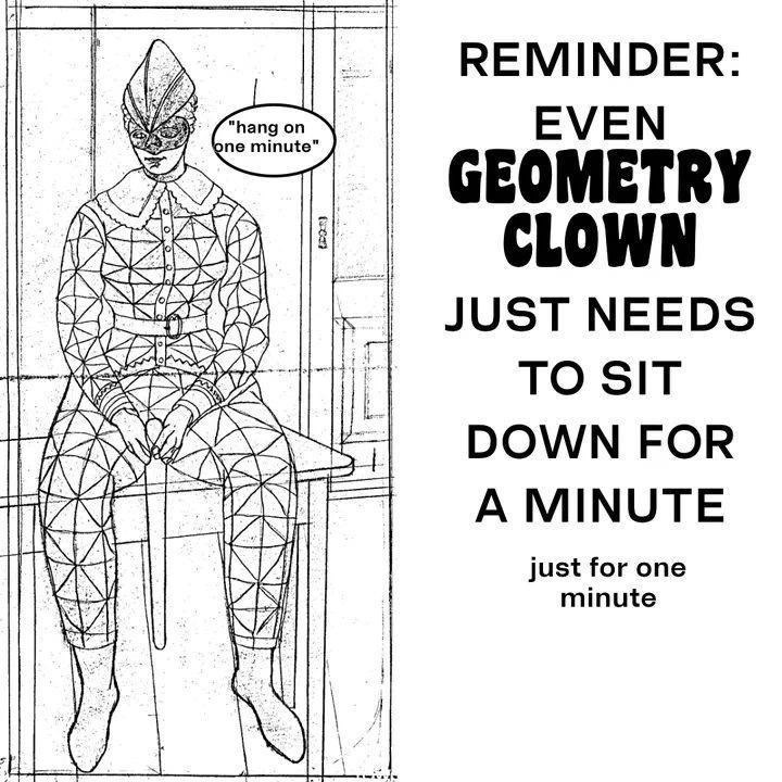 Geometry clown - meme