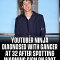 Gaming influencer Ninja, Tyler Blevins, shared with his fans that a mole on his foot was diagnosed as melanoma during a routine check-up.