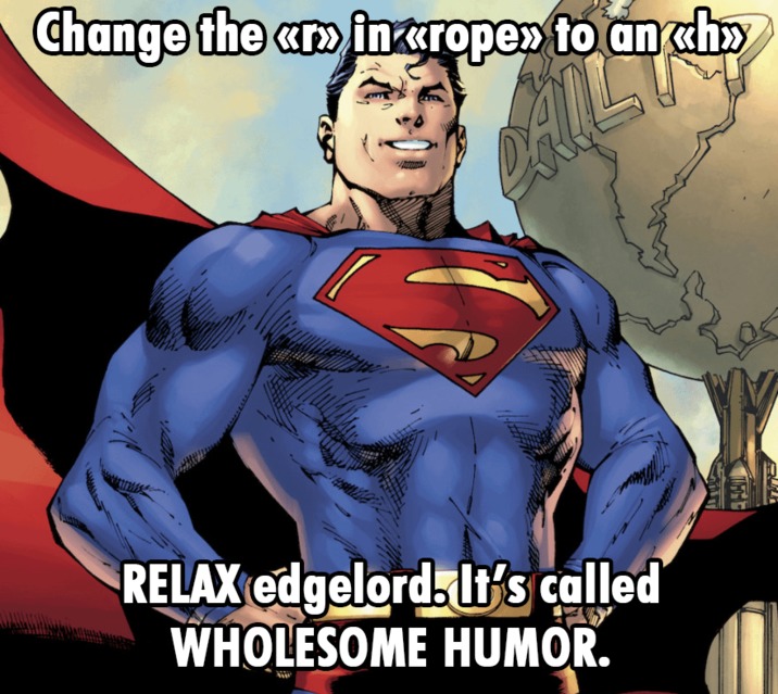Calm down edgelord meme
