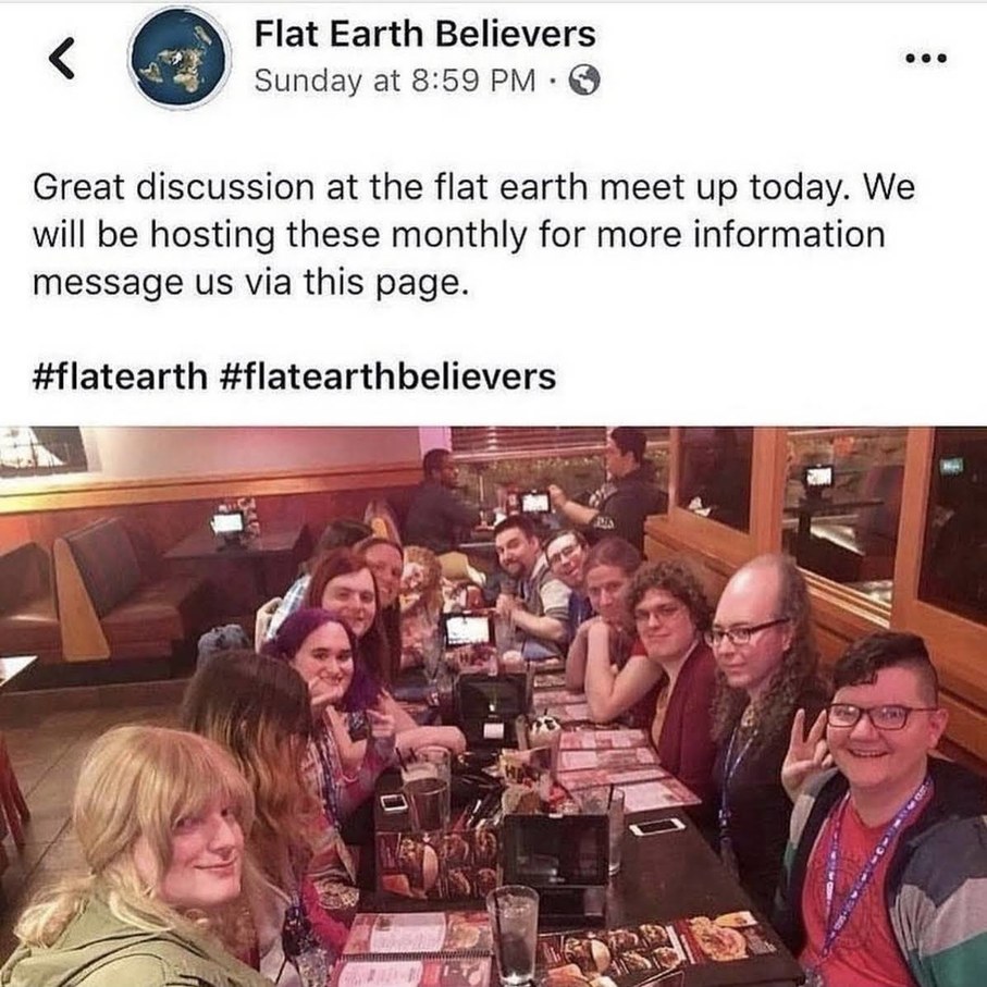 Flat Earth Society - meme