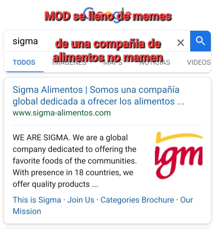 Admitanlo, ustedes han visto en mod al menos un meme con la palabra "Sigma"