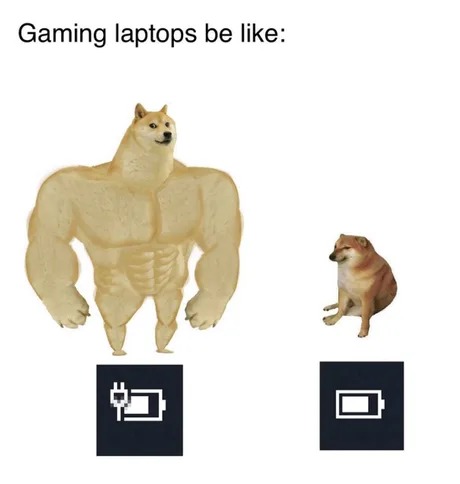 Gaming laptops - meme