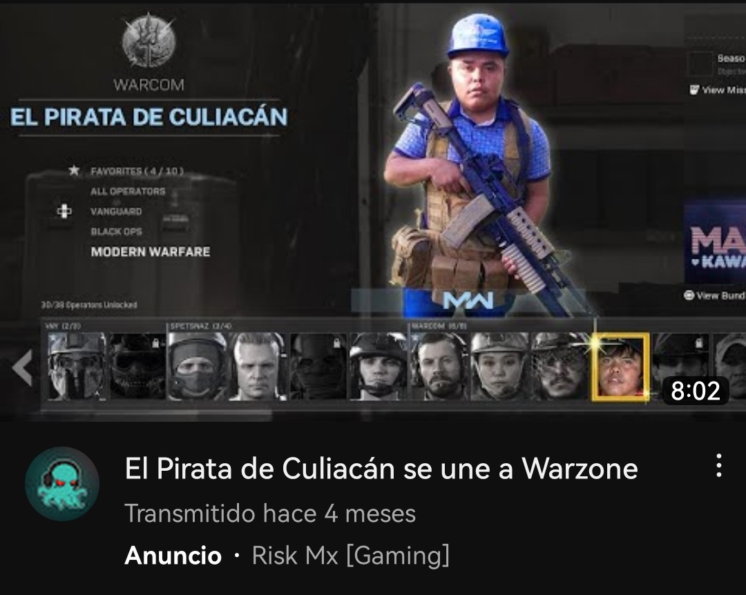 El pirata de Culiacán - meme