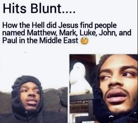 Blunt thoughts - meme