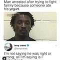Terry loves yogurt