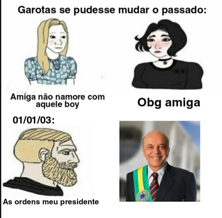 José Serra careca come cu come xereca come a vania que e sua mulher - meme