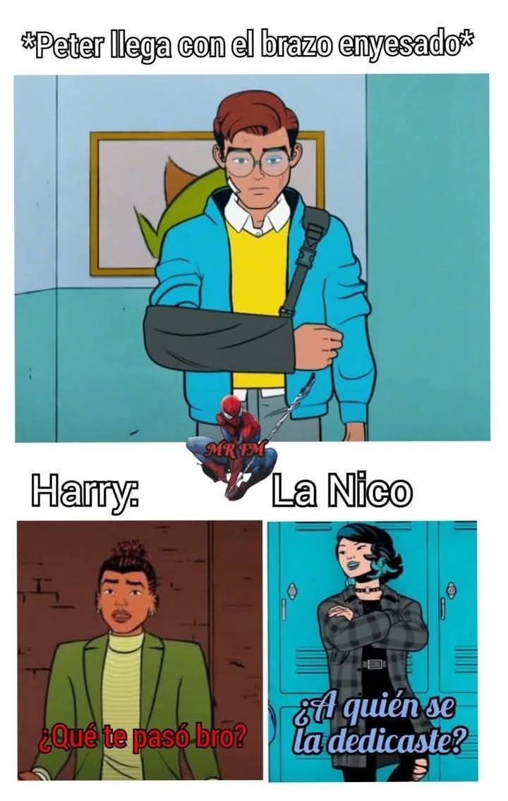 El hombre araña , Nico es Tsundere - meme