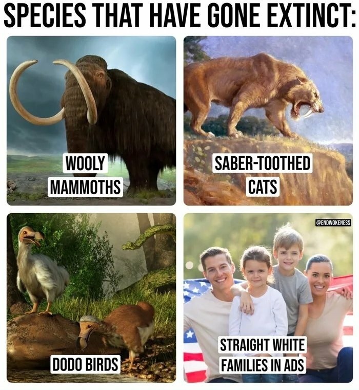 Extinct species - meme