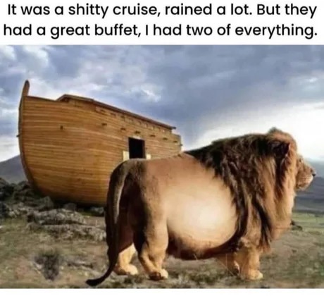 Noah's ark cruise - meme