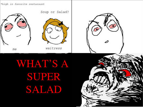 Soup or salad - meme