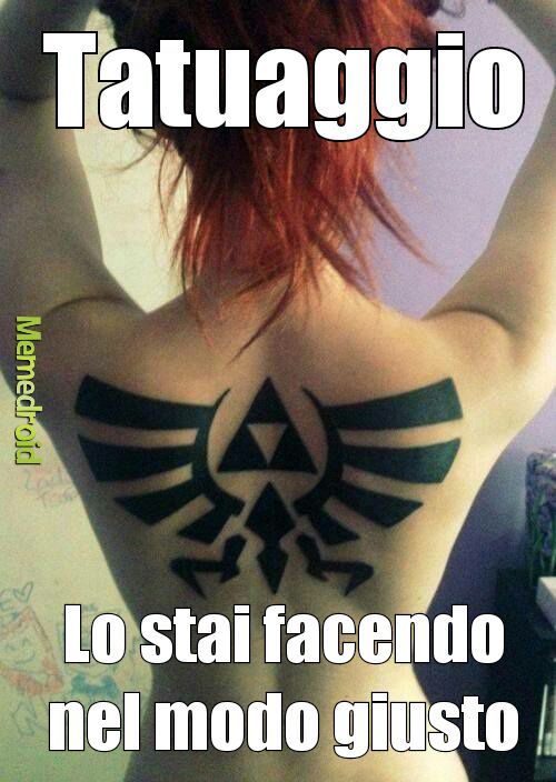 Tatuaggio di zelda - meme