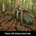 Paper beat rock