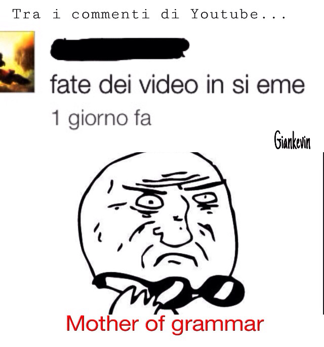 Mother of grammar - meme