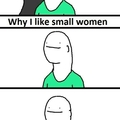 why i like tall and small women