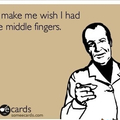 that moment when you dont have enough middle finger