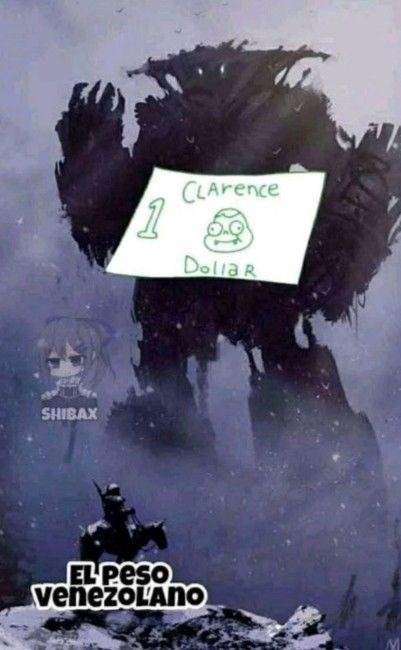 Chica el Clarence dolar - meme
