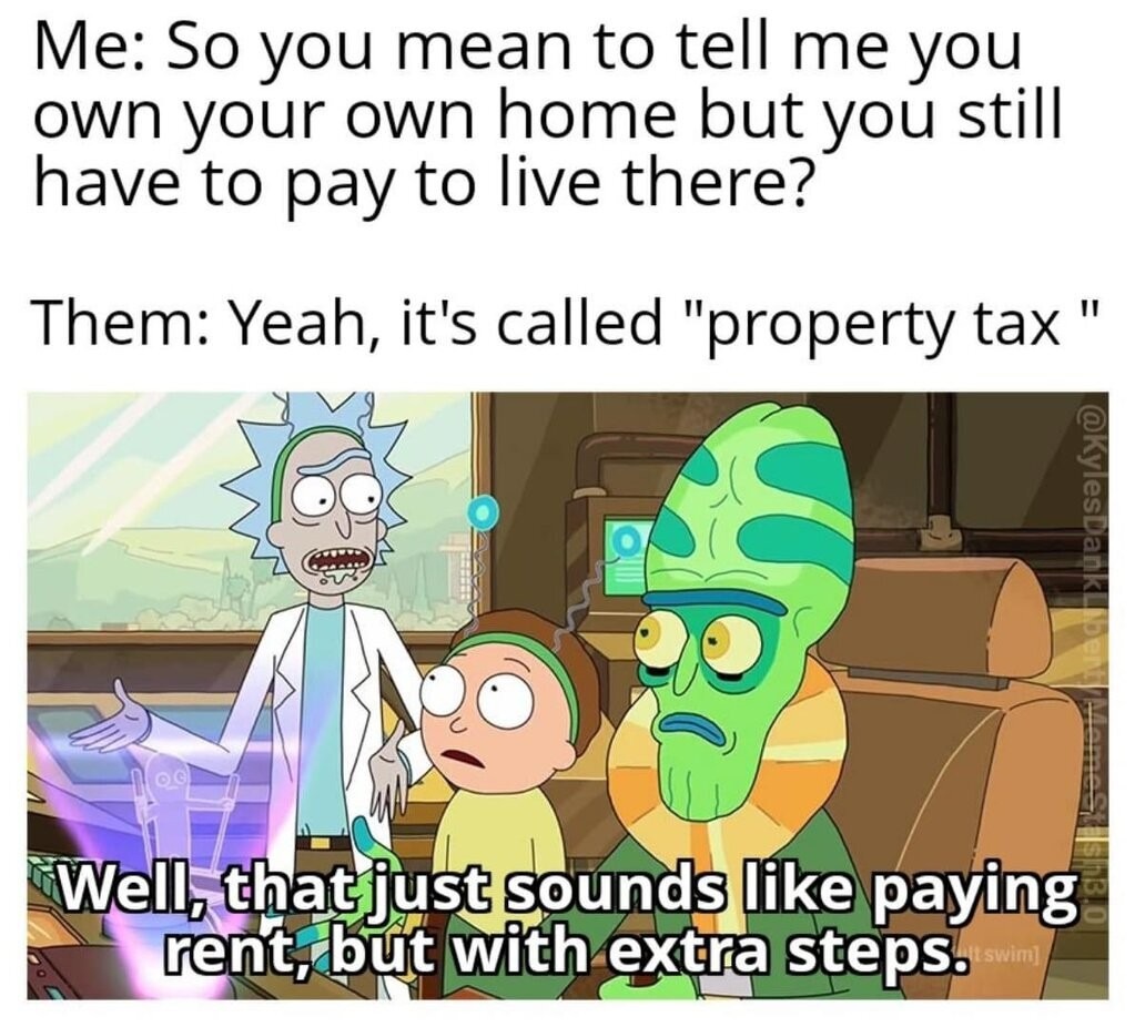 Tax is theft - meme