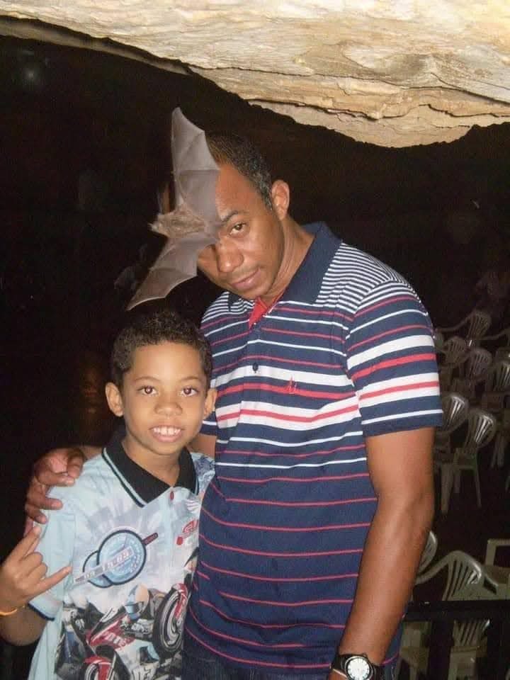 foto com o pai - meme