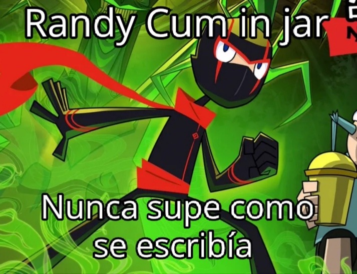 Randy cum in jar - meme