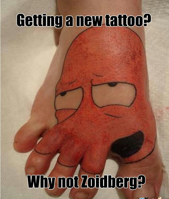 If I suck her toes, would it be consider kissing zoidberg on lips? - meme