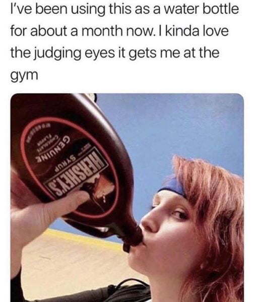 If only I went to the gym - meme