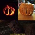 I used the pumpkin to make the pumpkin