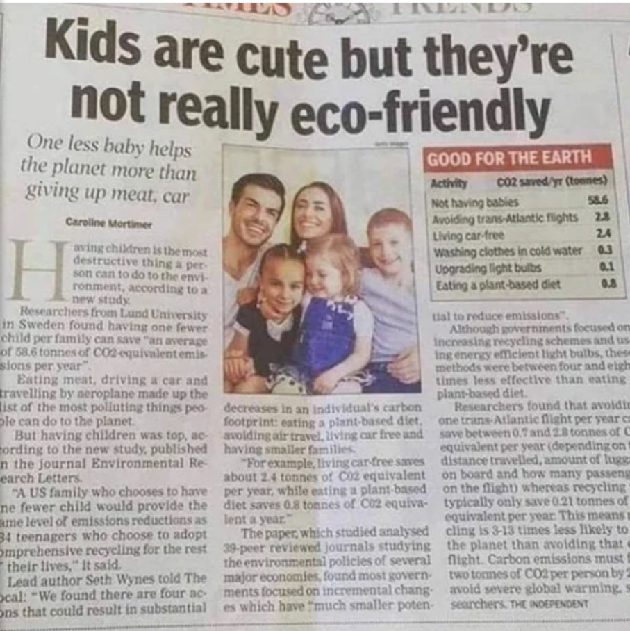 We are not eco-friendly - meme