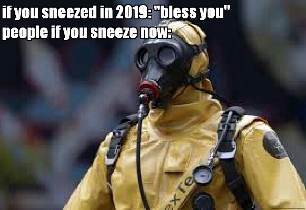 Sneeze in covid - meme