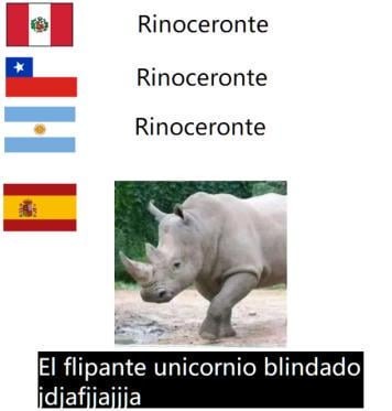 El rinoceronte, vaya bestia - meme