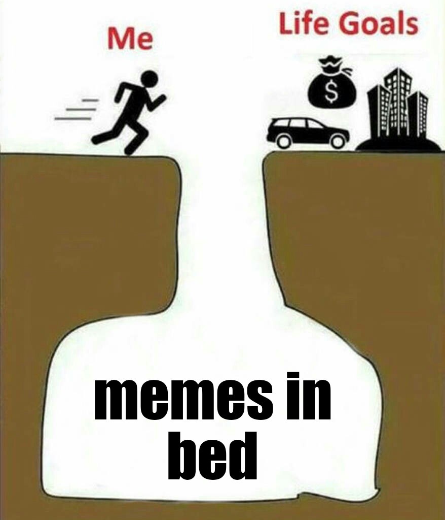 The struggle of resisting memes in bed