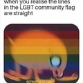 gay flag’s lines