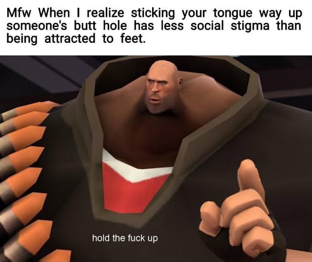Feet fetish meme
