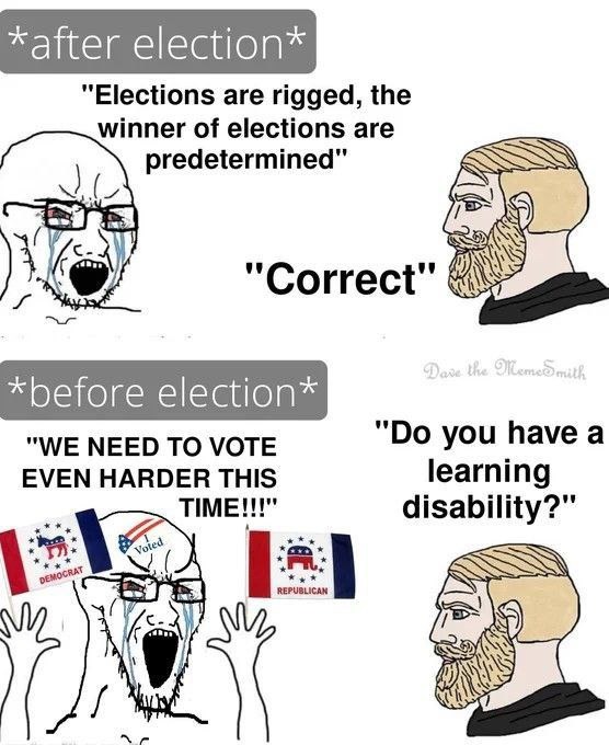 Vote harderer - meme
