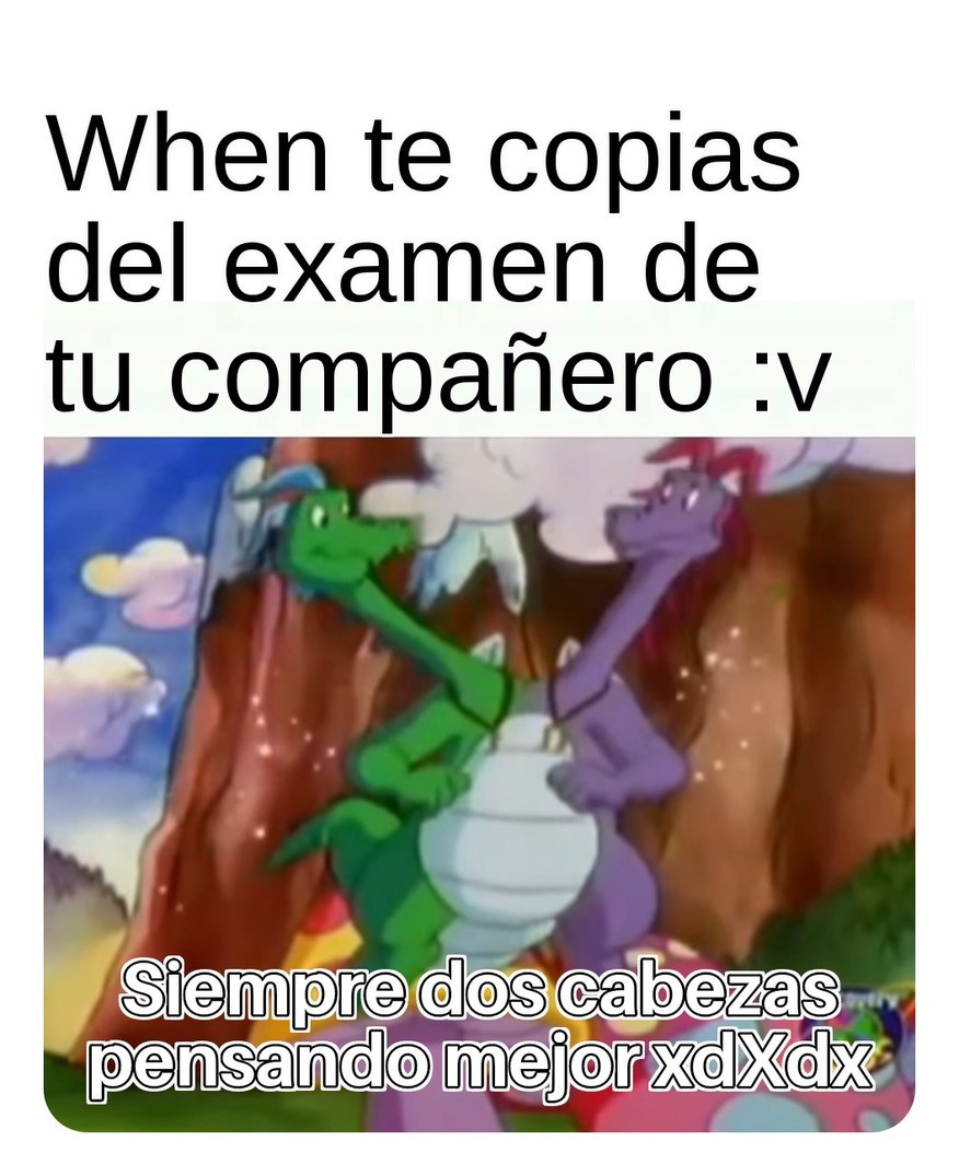 Copiar examen - meme