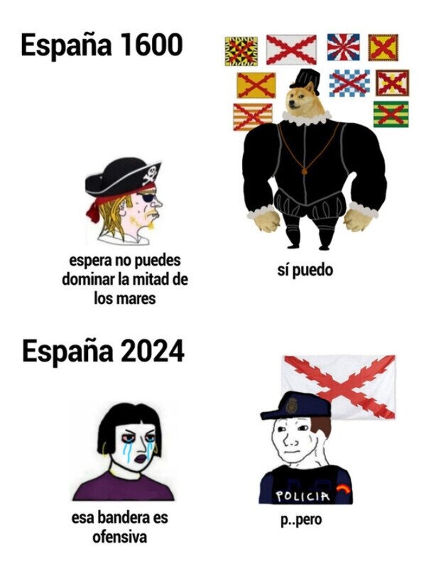 Que vuelva la bandera de la españa imperial - meme