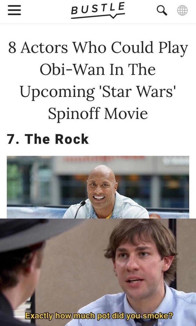 The Rock as Obi Wan? - meme