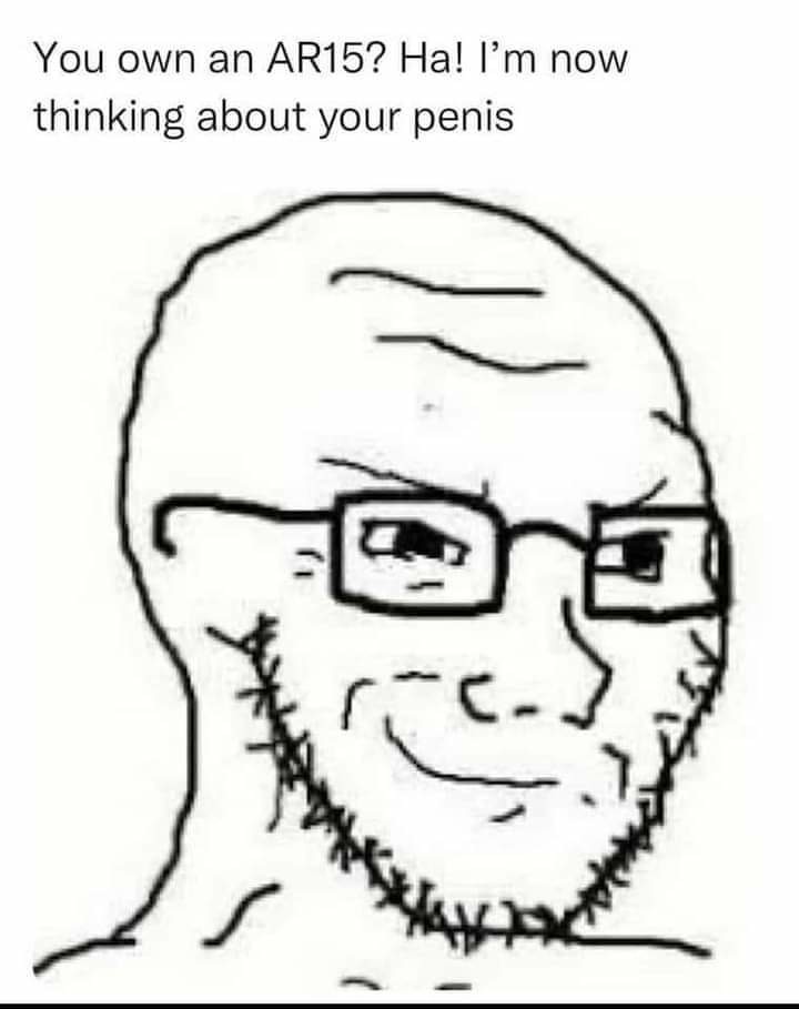 Plz don't think about my penises... - meme