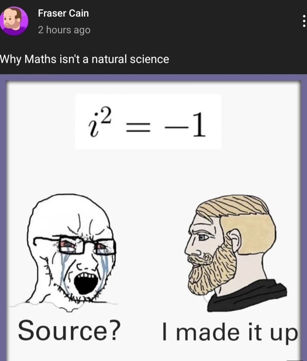 Is math discovered or invented? - meme