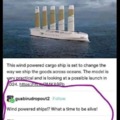 Wind powered ships, we really are in the future