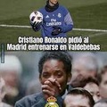 Meme del Cristiano Ronaldo y el Real Madrid
