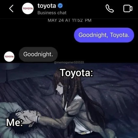 Good night Toyota - meme