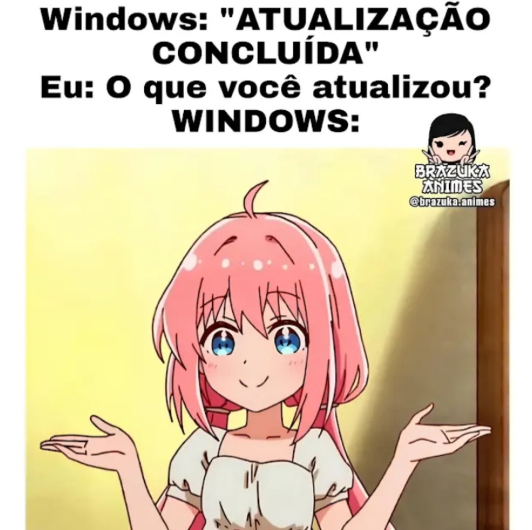 Atualizações - meme
