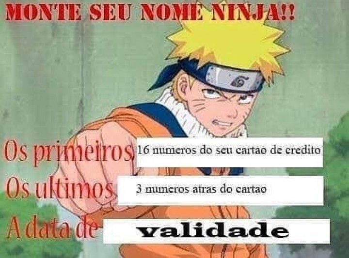 Naruto fodase - meme