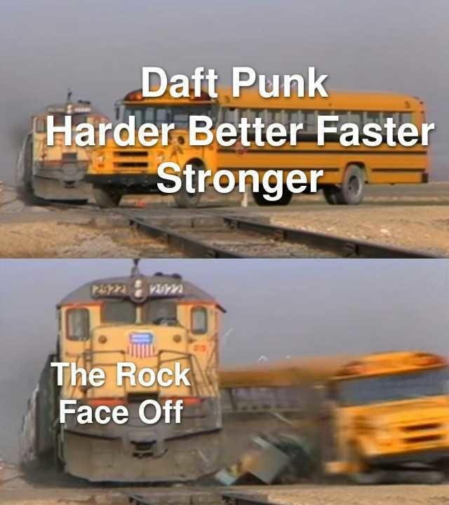 The Rock Face off - meme