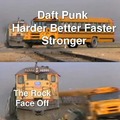The Rock Face off