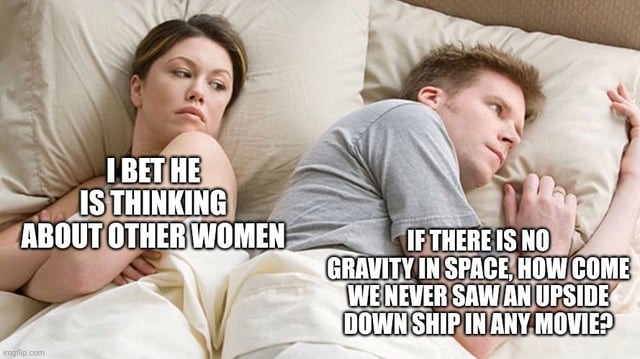 Gravity in space - meme