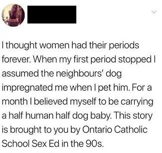 Sex ed story - meme